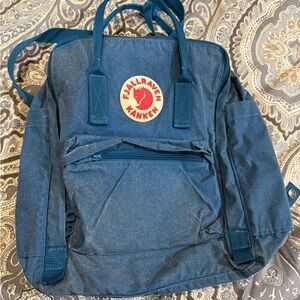 Kånken Blue distressed fabric  Backpack unisex medium size